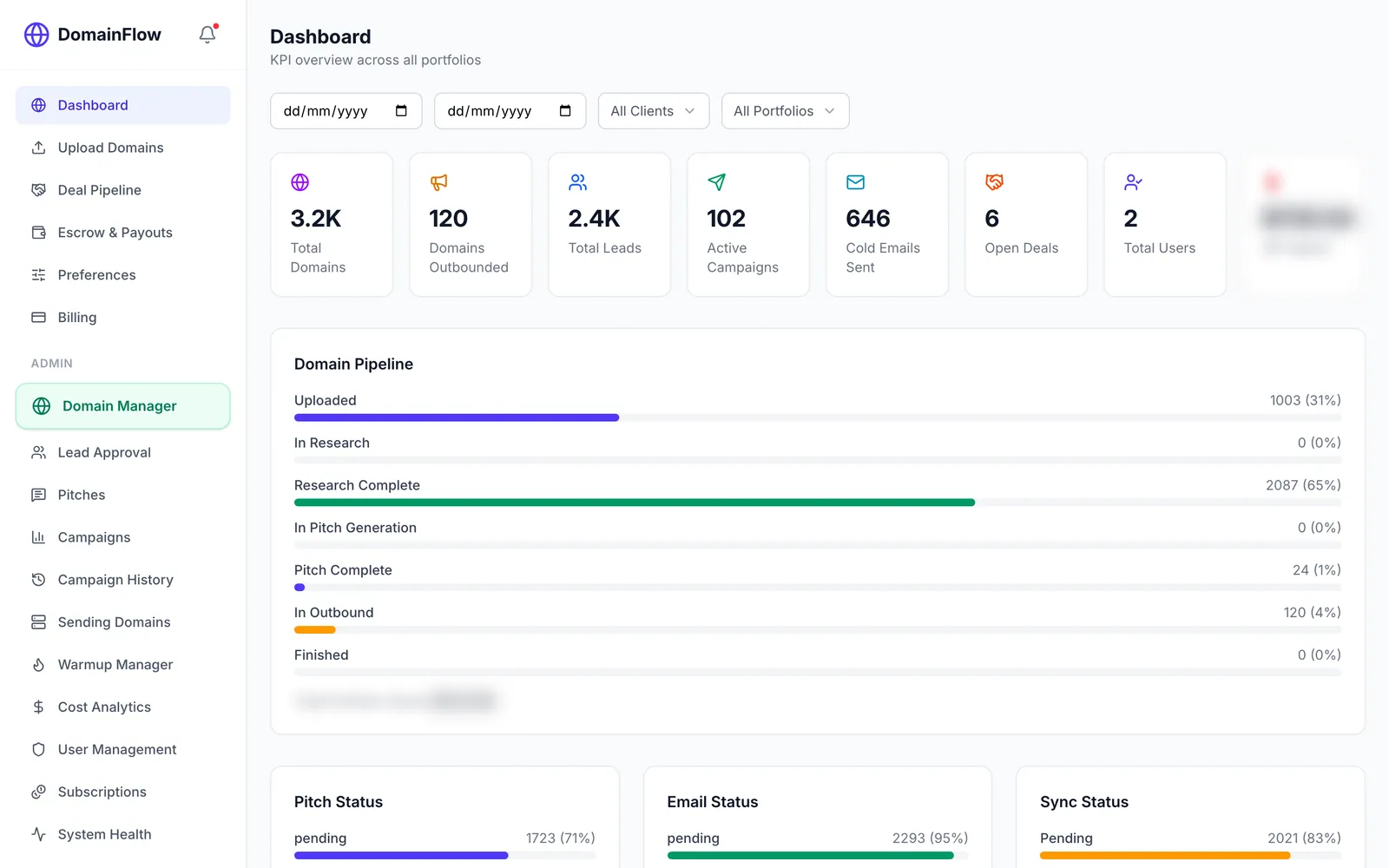 DomainFlow.ai — AI Domain-Sales Automation