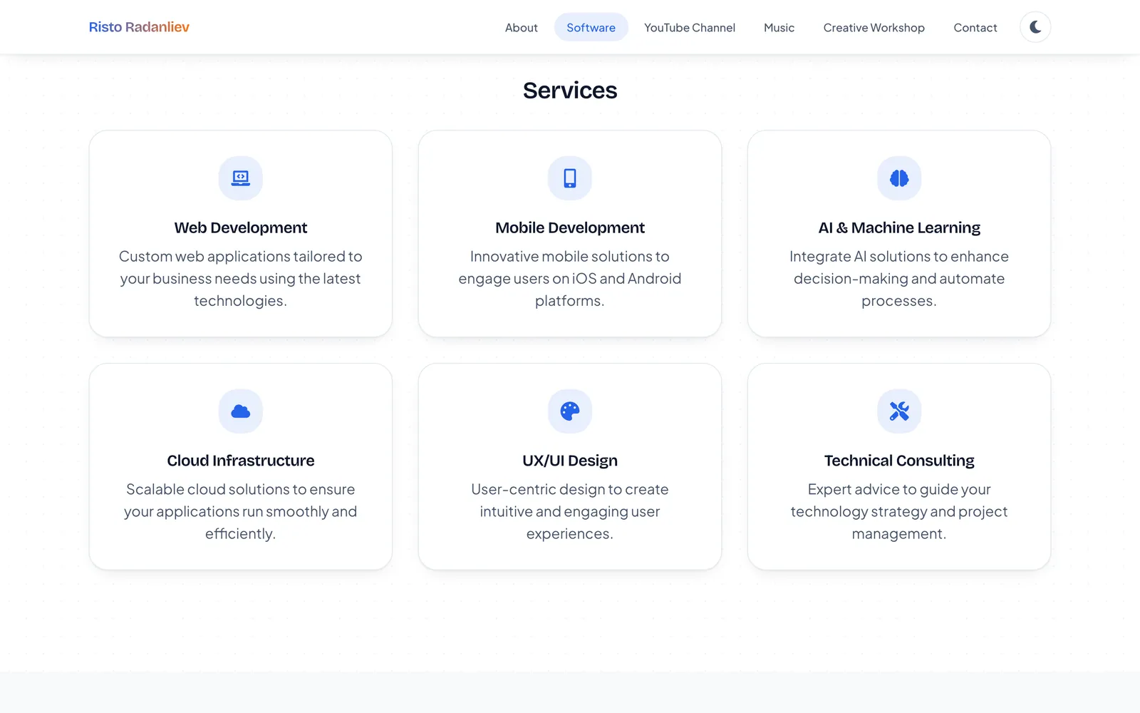 Software — RiseGravity services