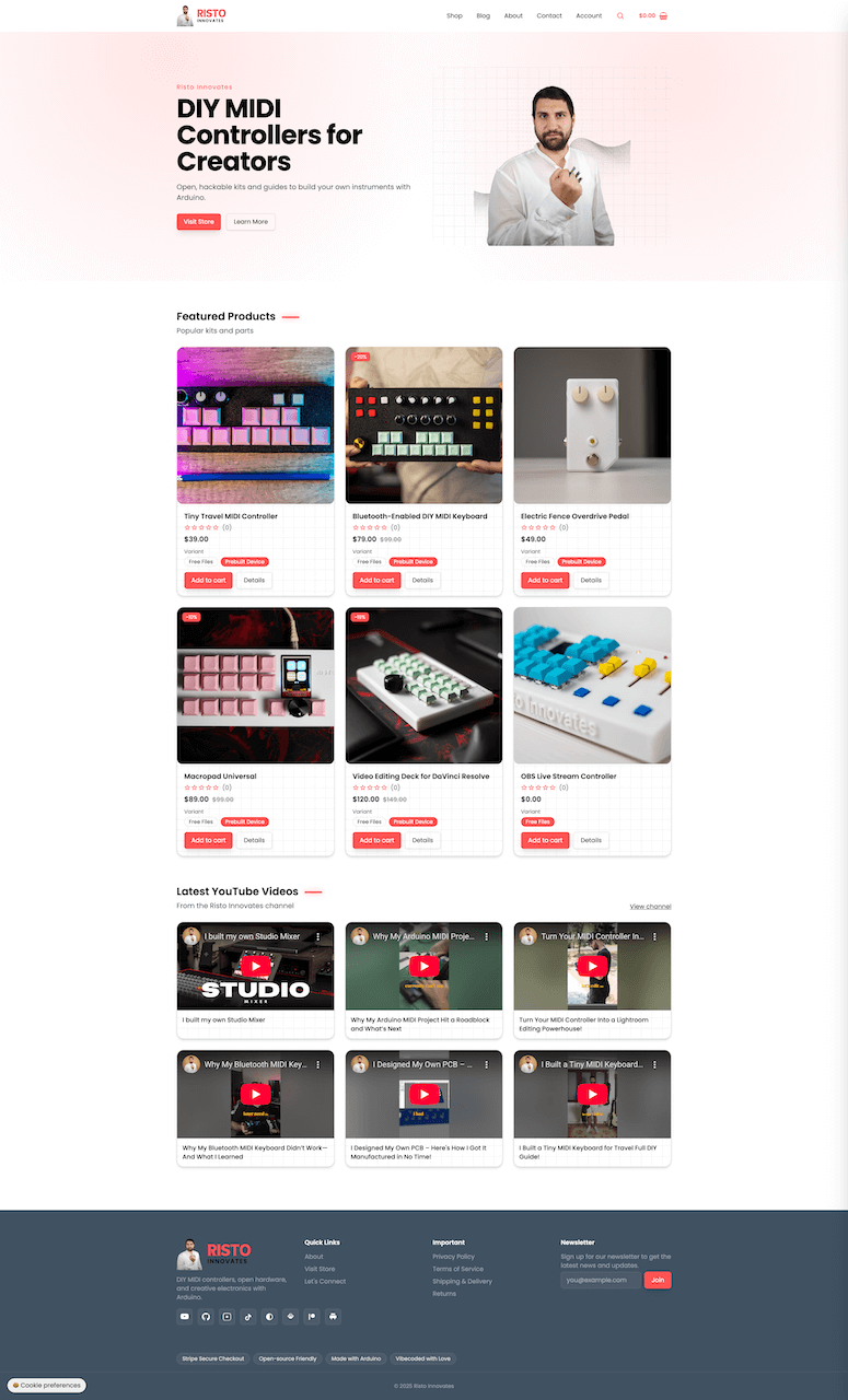 Risto Innovates — Homepage