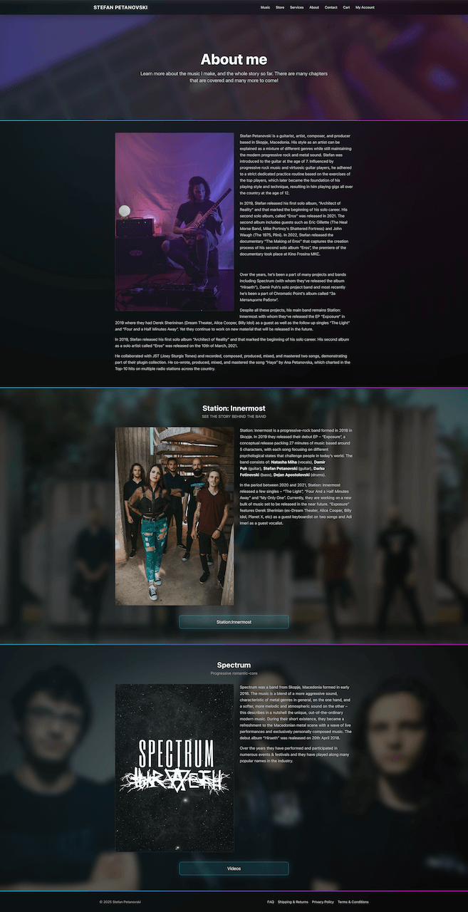 About page